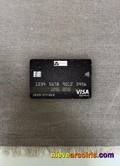 United Kingdom Bank of Aston visa signature card photolook